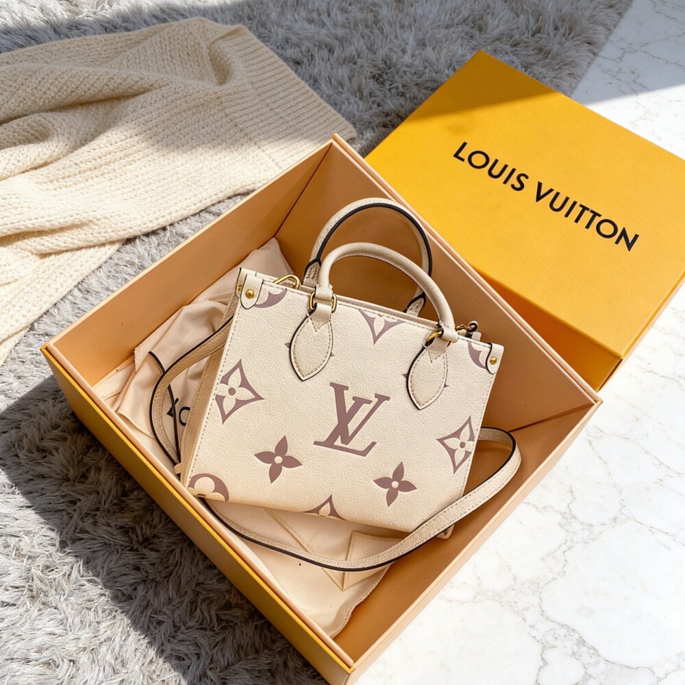 Louis Vuitton PM Monogram Empreinte Creme
